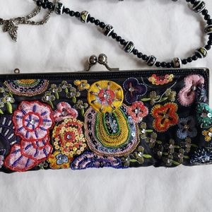 Embroidered beaded &Sequin Clutch
